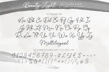 Beauty Light font