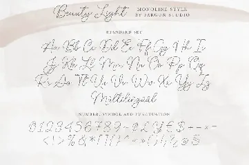 Beauty Light font