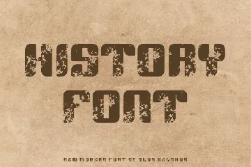 Brush History font