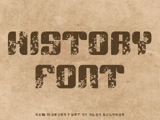 Brush History font