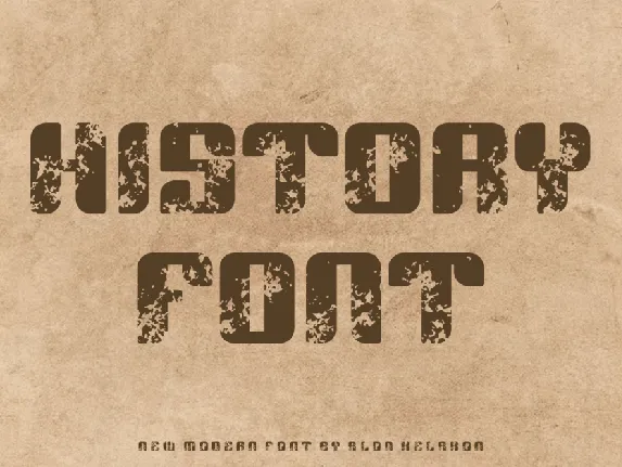 Brush History font