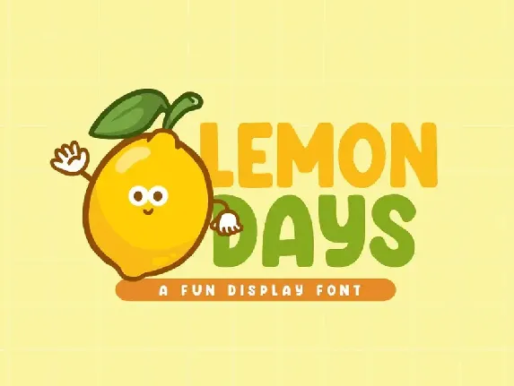 Lemon Days font