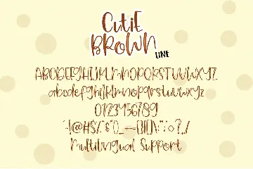 Cutie Brown Crafty Font