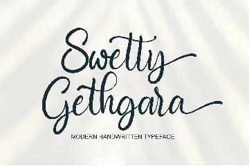 Swetty Gethgara font