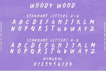 Woody Wood Font