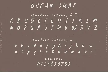 Ocean Surf Hand Written Font