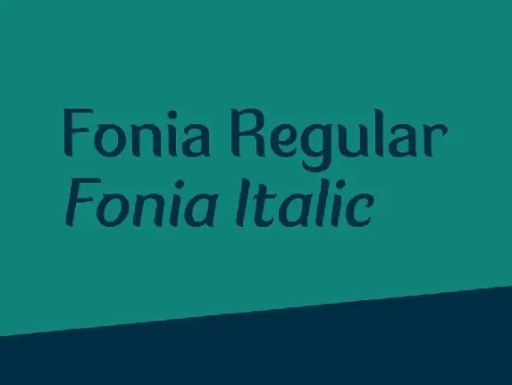 Fonia font