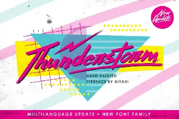 Thunderstorm font