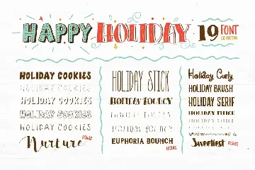 Happy Holiday font