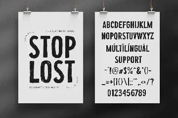 Stop Lost font