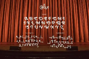 Le Cirque - Parade Type font