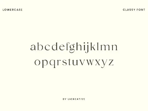 Vigosamine Luxury Serif Font