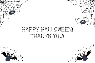 Black Bones Halloween Font