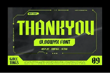 Blodwyx font