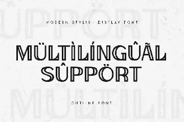 Outline - Modern Stylish Display Font