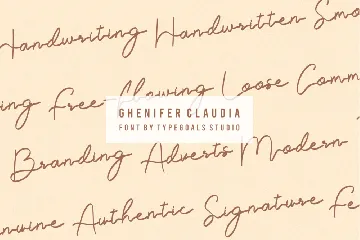 Ghenifer Claudia font