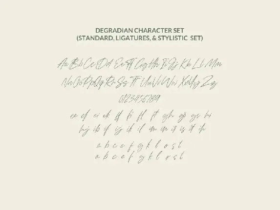 Degradian - Handwritten Fonts