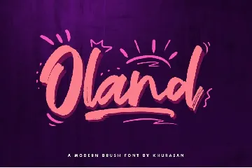 Oland Brush Font