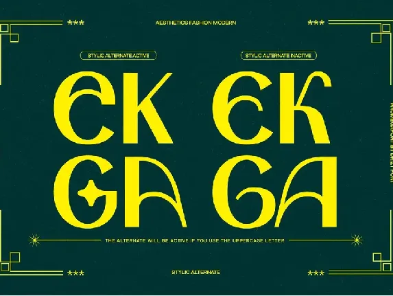 Anomega font