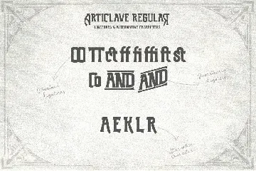 Articlave font