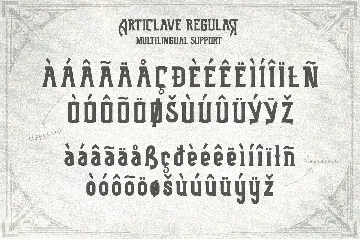 Articlave font