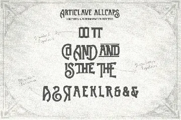 Articlave font