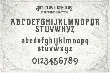 Articlave font