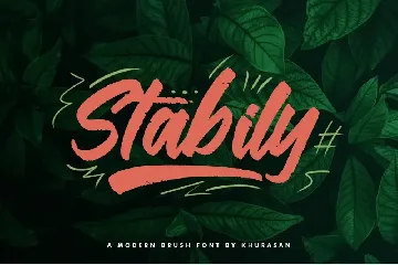 Stabily Brush Font