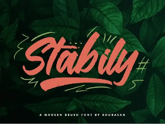 Stabily Brush Font