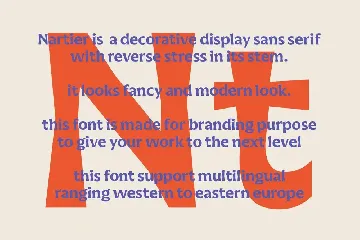 Nartier Decorative Sans Font