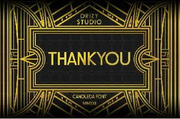 Canoleda - Geometric Art Deco Font