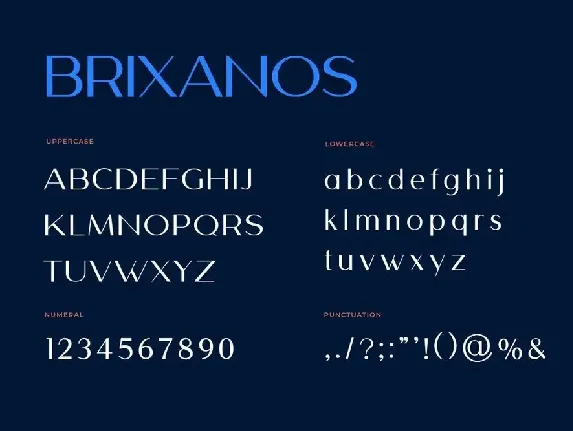 Brixanos Sans Serif Modern Font