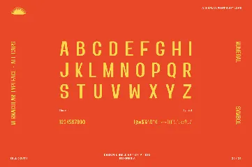 SUNSCY font