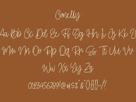 Conelly - Handwritten Font