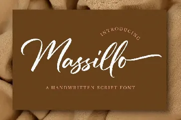 Massillo - Signature Font