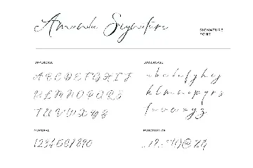 Amanda Signature Font