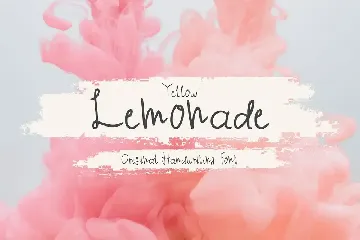 Yellow Lemonade font