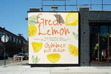 Yellow Lemonade font