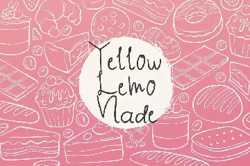 Yellow Lemonade font