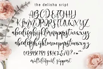 Delisha - Wedding Font