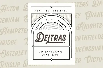 Deltras font