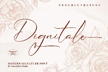 Dignitale Modern Signature Font