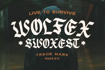 Swoxest - Hand Draw Blackletter font