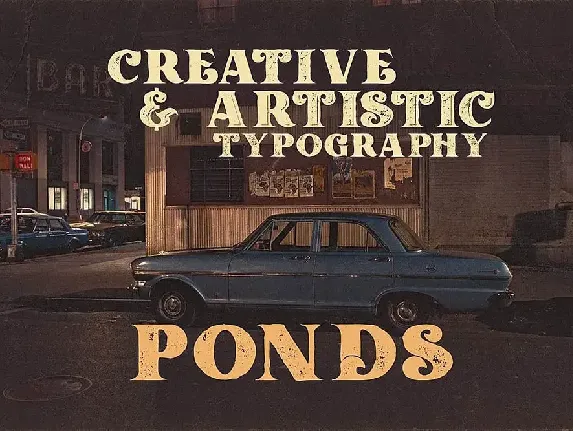 Ponds Typeface font