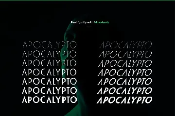 Apocalypto Display Typeface font