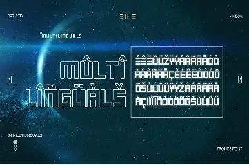 Trones - Techno Sci-Fi Font