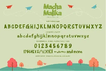 Macha Malika - Enjoyed Playful Display Font