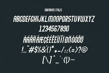 Abraham Font Family