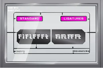 Bridet - Modern Techno Font