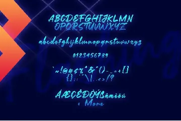 Flashing font